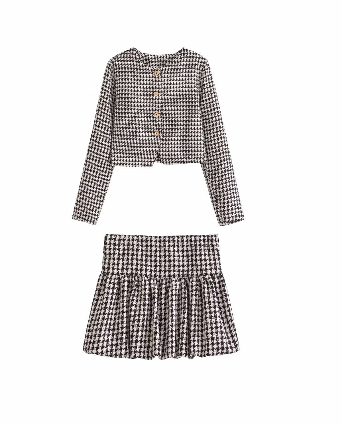 Winter Clothing Line - Spring Women's Clothing Houndstooth Simple Temperament