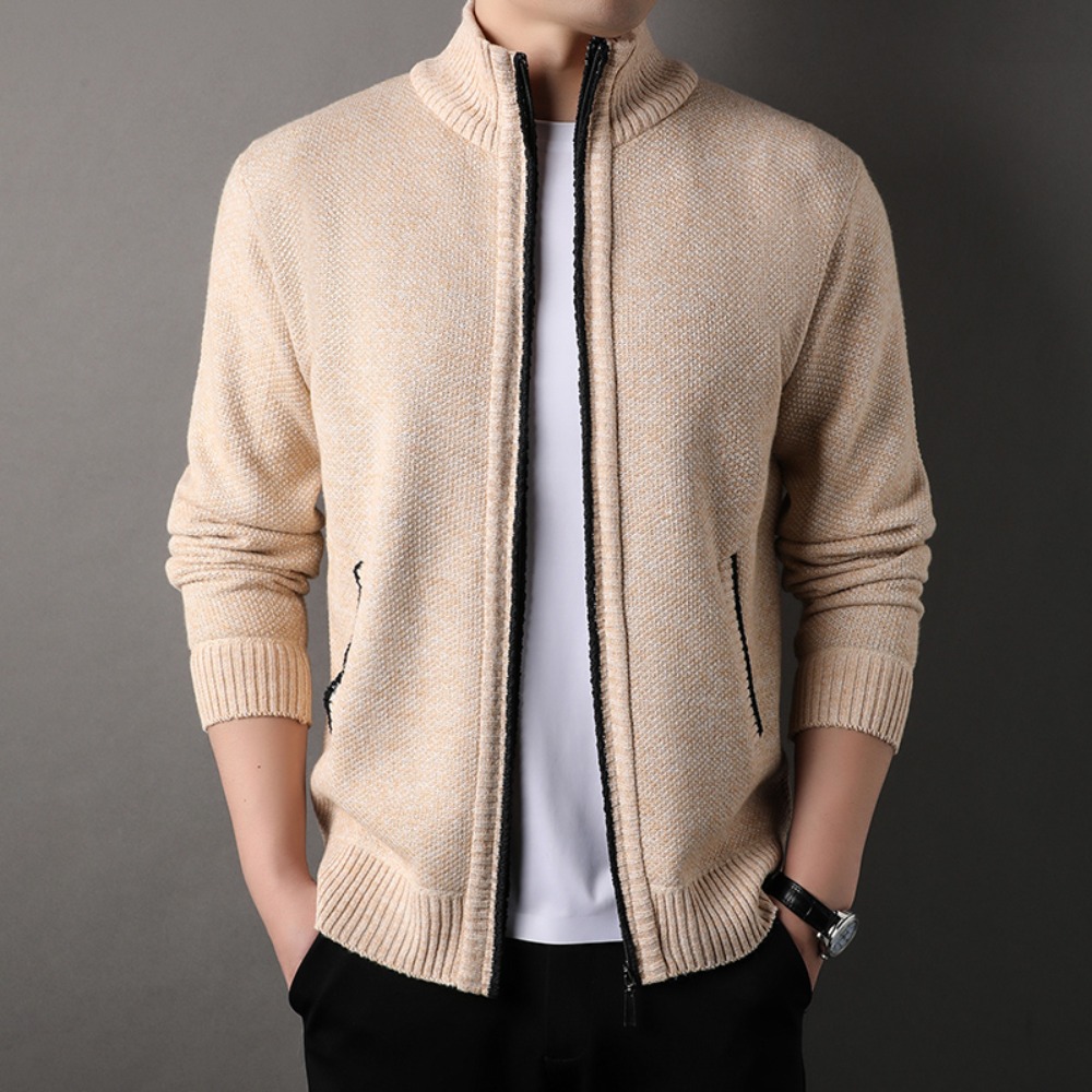 Winter Clothing Uae - Men's Stand-up Collar Knit Sweater Autumn
