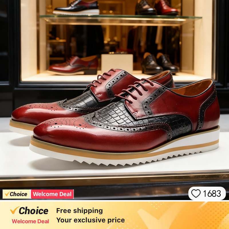 Winter Clothing Brands - Handmade men shoes luxury brand high