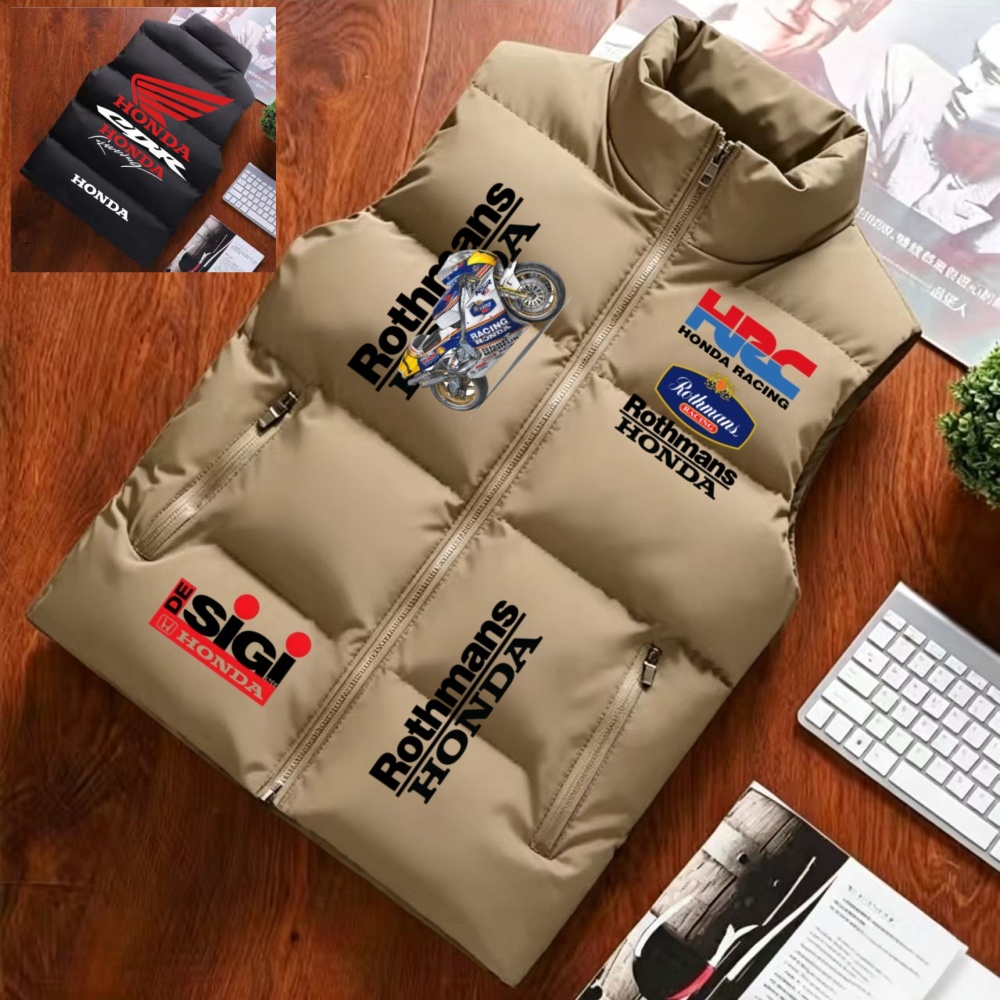 Padded Vest Gilet - Rothmans Honda HRC Moto Racing Vest,