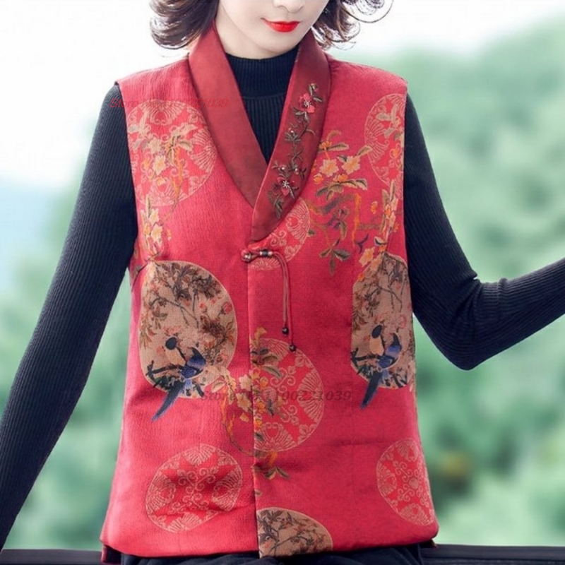 2026 national flower print sat - Padded Vest Gilet recensie en prijs