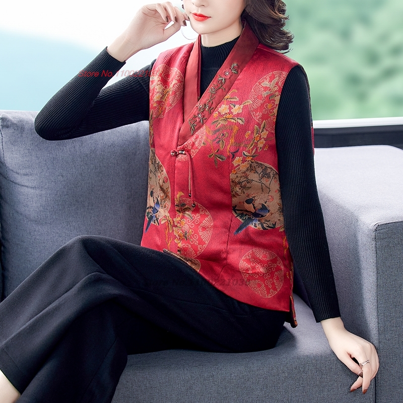 2026 national flower print sat - Padded Vest Gilet recensie en prijs