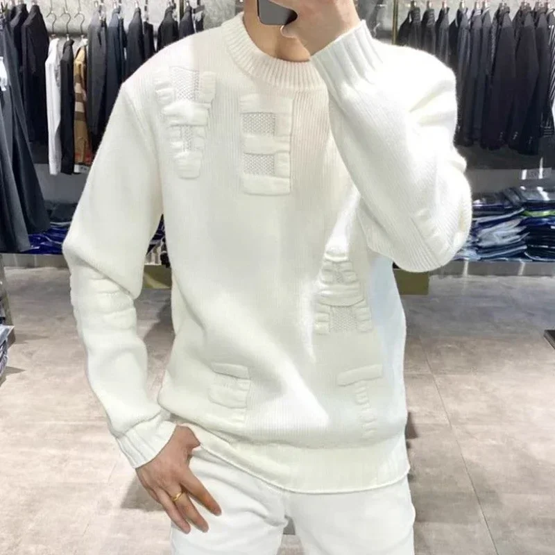 Men's Clothing Green Knit Swea - Winter Clothing Korean recensie en prijs