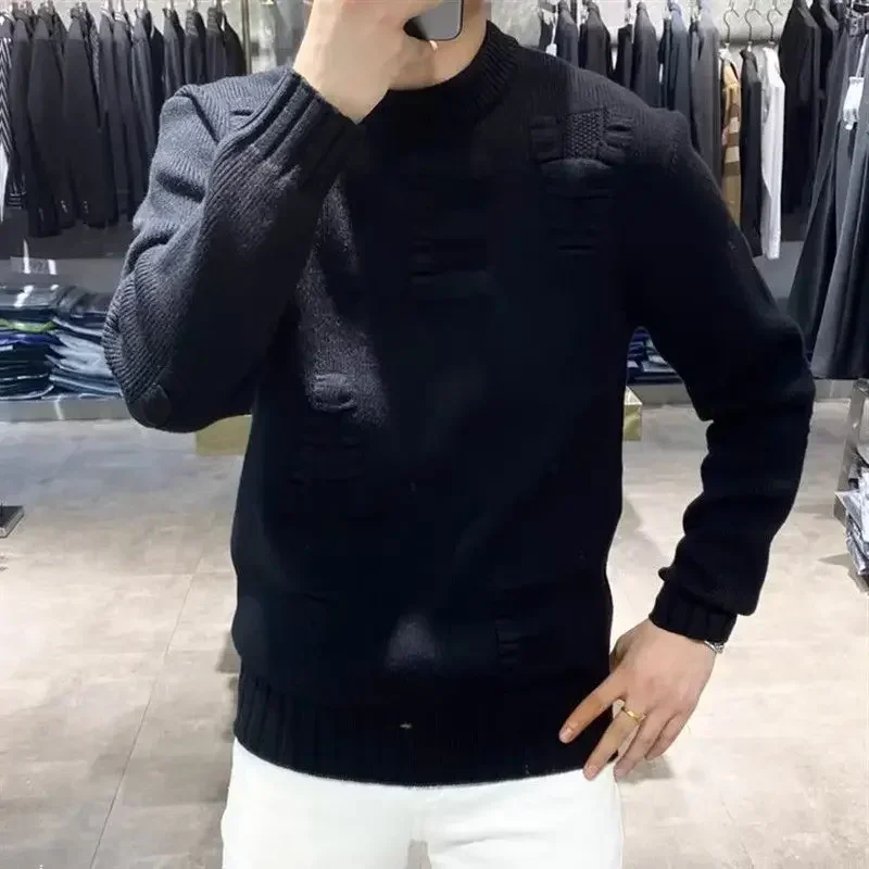 Men's Clothing Green Knit Swea - Winter Clothing Korean recensie en prijs