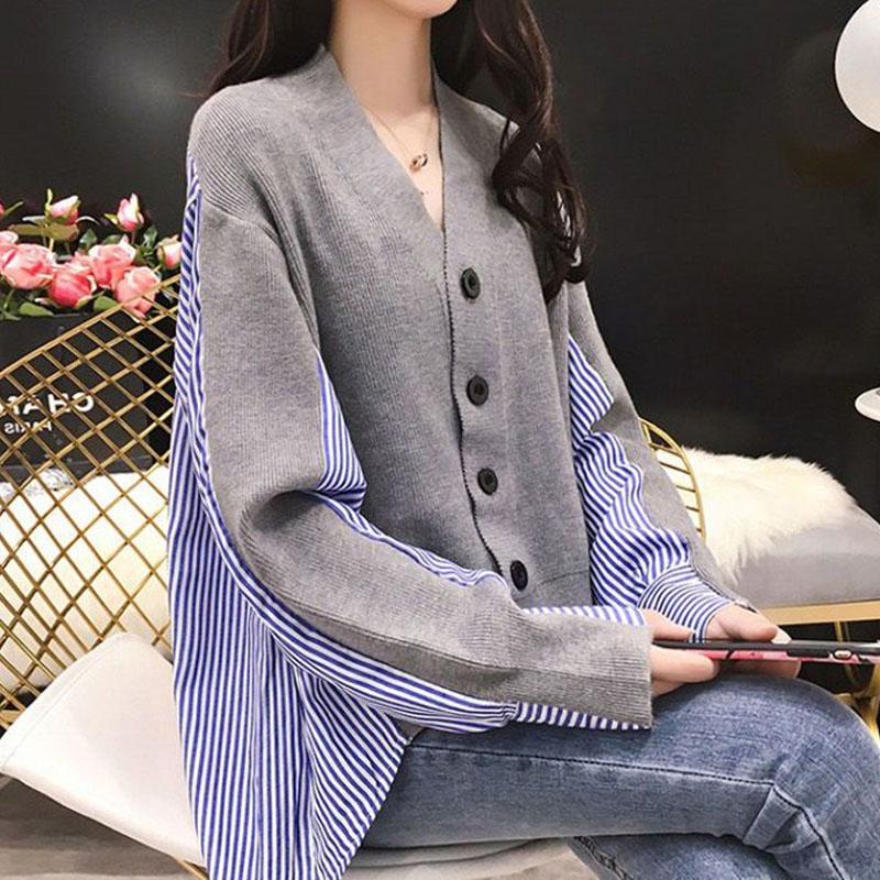 Female Korean Casual V-Neck Kn - Winter Clothing Korean recensie en prijs
