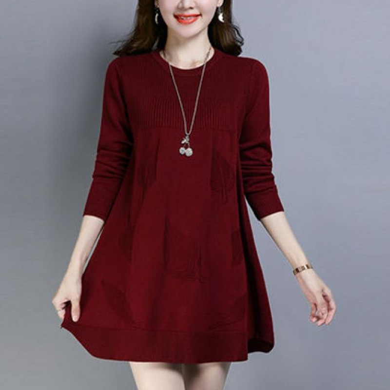 Fashion O-Neck Knitted Spliced - Winter Clothing Korean recensie en prijs