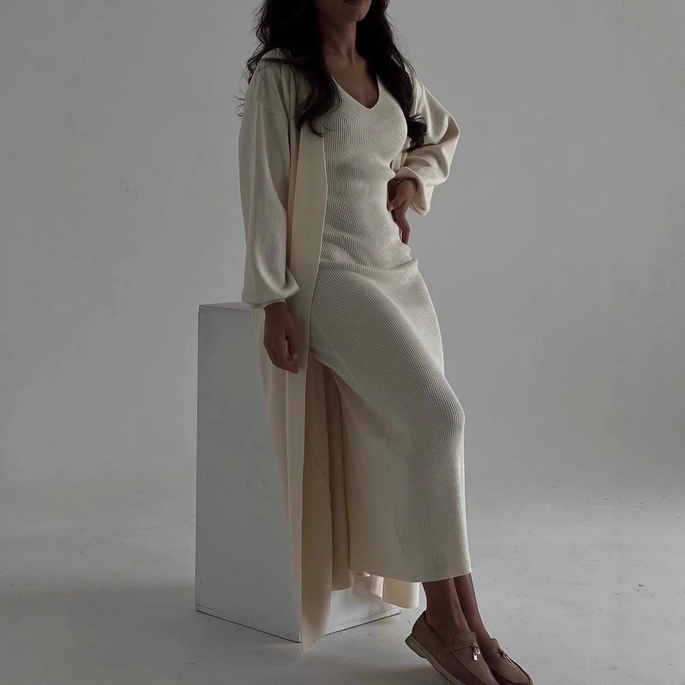 Women Knitted Dress Suit Cardi - Winter Clothing Gear recensie en prijs