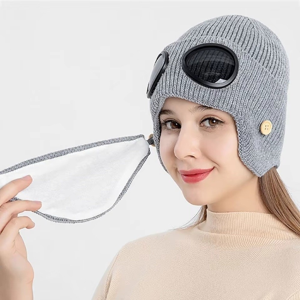 Fleece-lined Warm Woolen Hat w - Winter Clothing Earmuffs recensie en prijs
