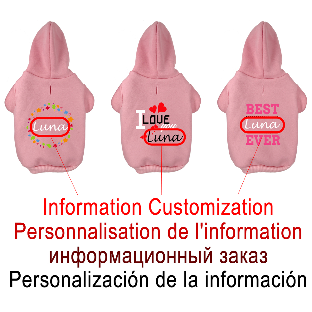 Custom Name Dog Hoodie Persona - Winter Clothing Name recensie en prijs