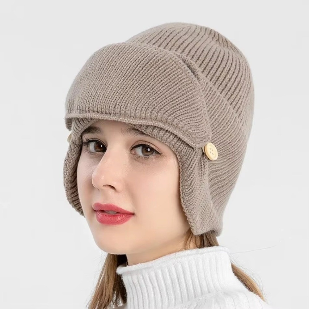 Fleece-lined Warm Woolen Hat w - Winter Clothing Earmuffs recensie en prijs