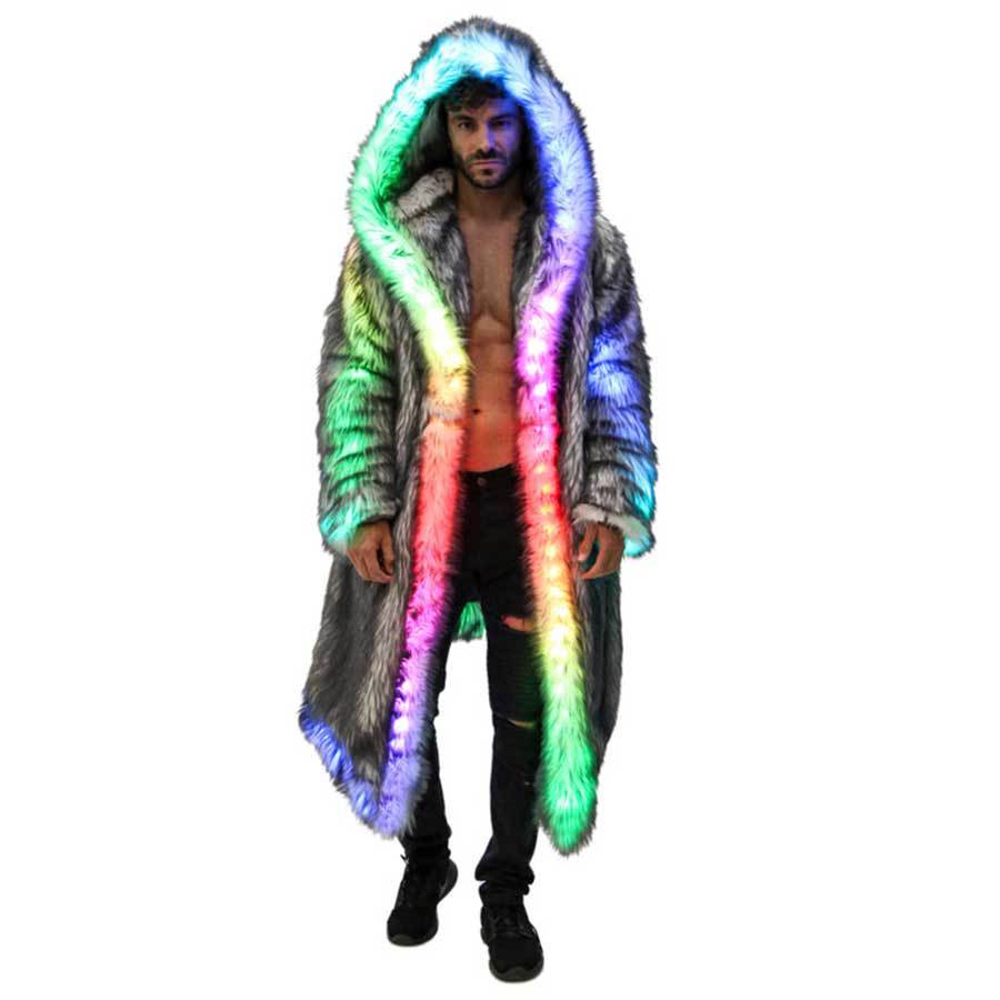 Faux Fur Coat Men Hooded Outer - Winter Clothing Uae recensie en prijs