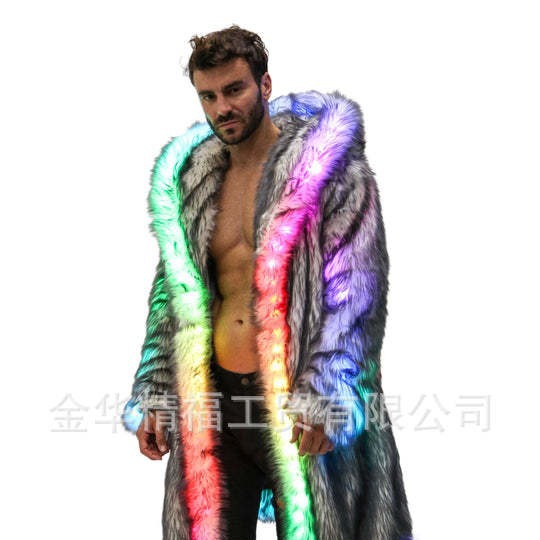 Faux Fur Coat Men Hooded Outer - Winter Clothing Uae recensie en prijs