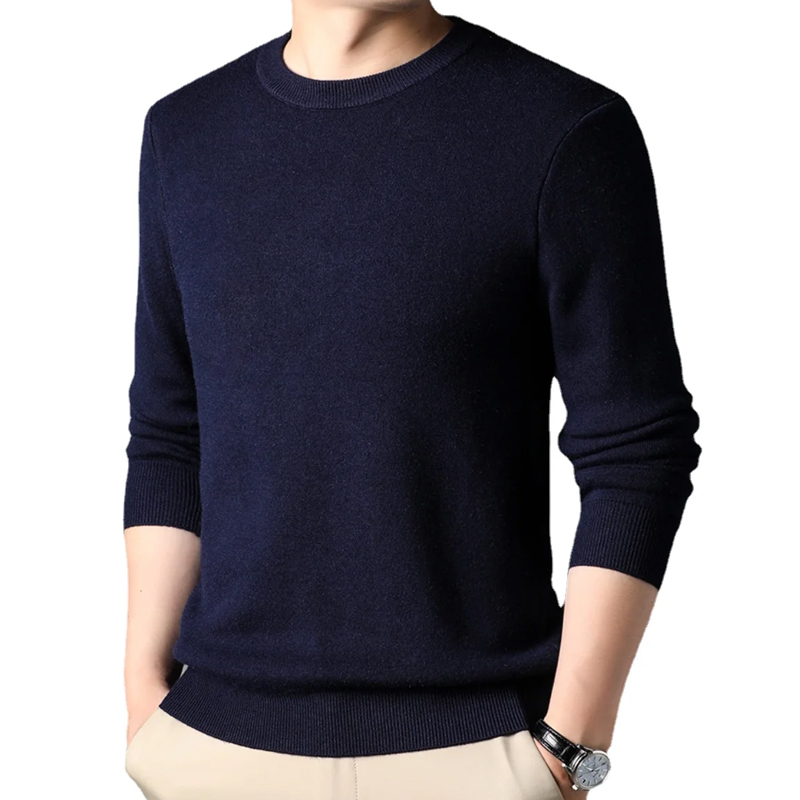 Men's Solid Color Knitted Pull - Winter Clothing Uae recensie en prijs