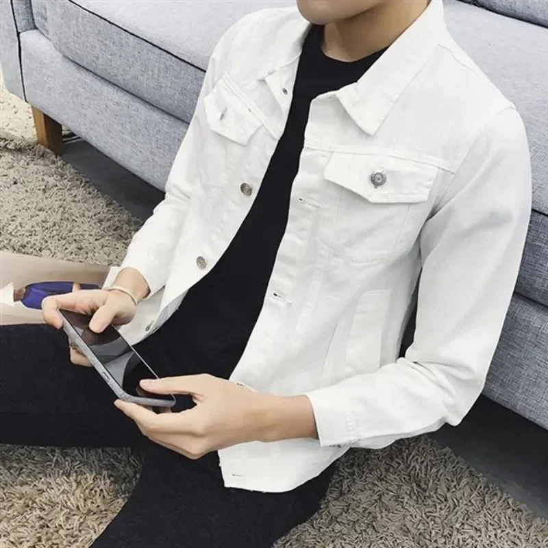 Button Casual Slim Men's Denim - Winter Clothing Korean recensie en prijs