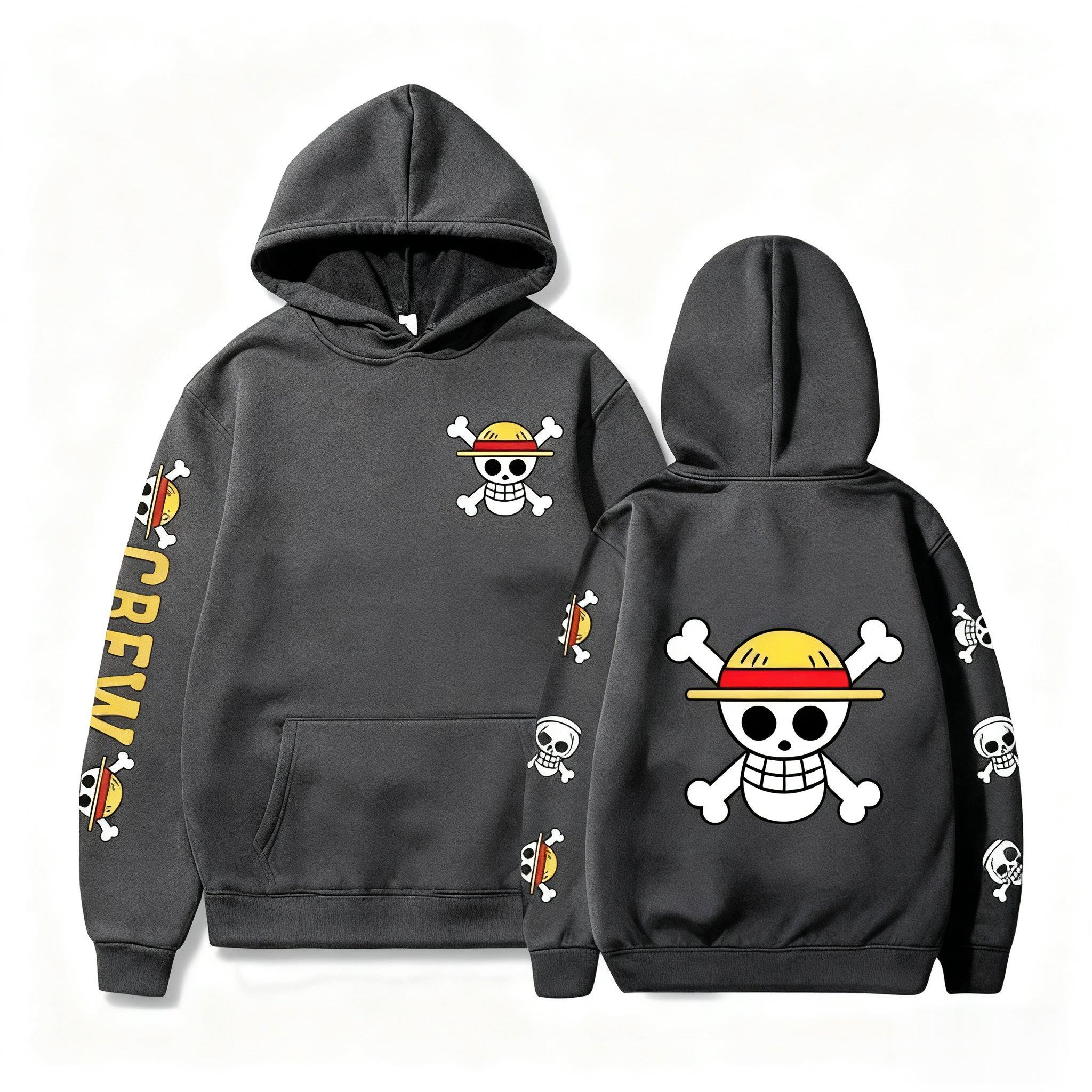 One Piece Skull Print Hoodie M - Winter Clothing Uae recensie en prijs