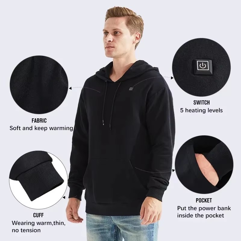 Women USB Heating Hoodies men  - Winter Clothing Uae recensie en prijs
