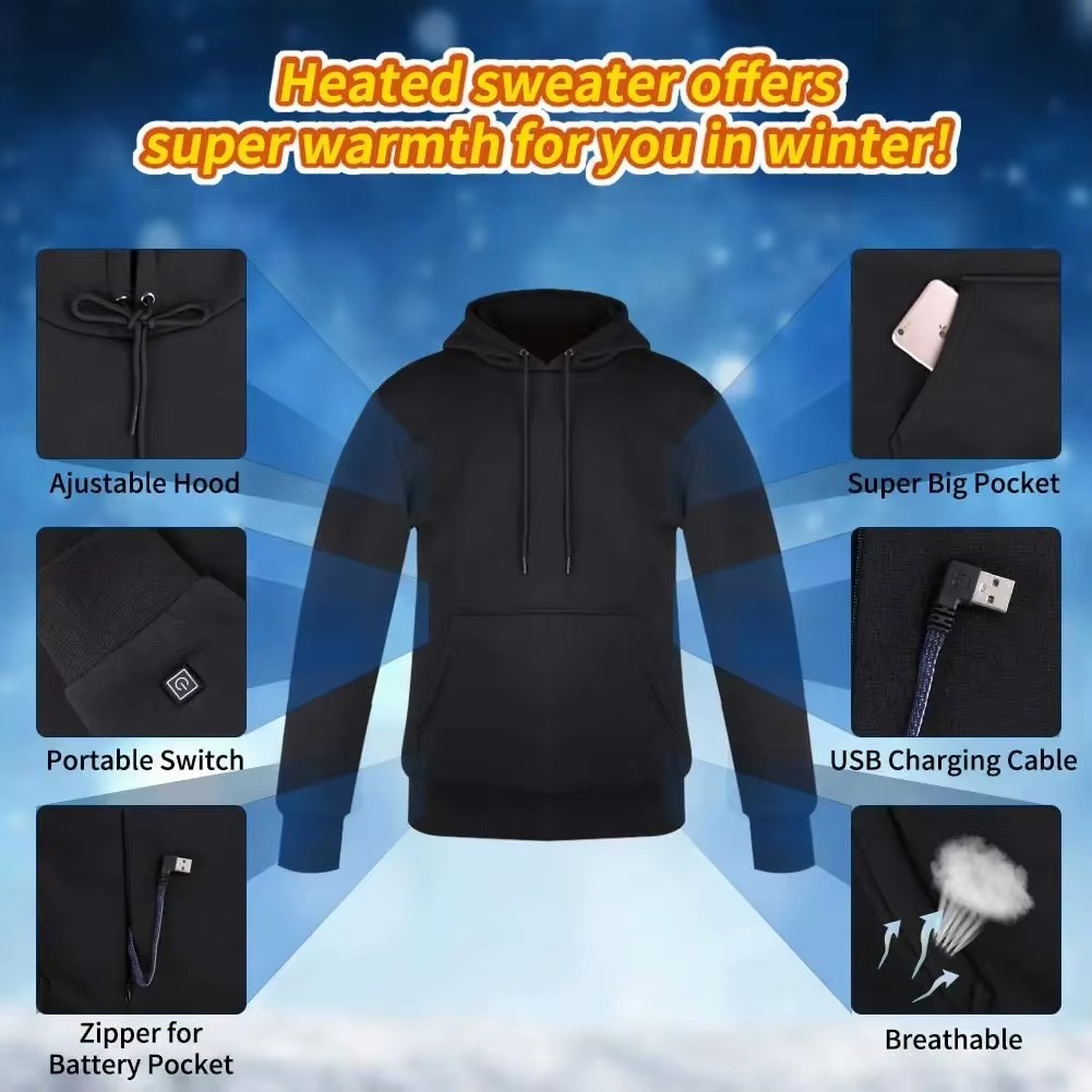 Women USB Heating Hoodies men  - Winter Clothing Uae recensie en prijs