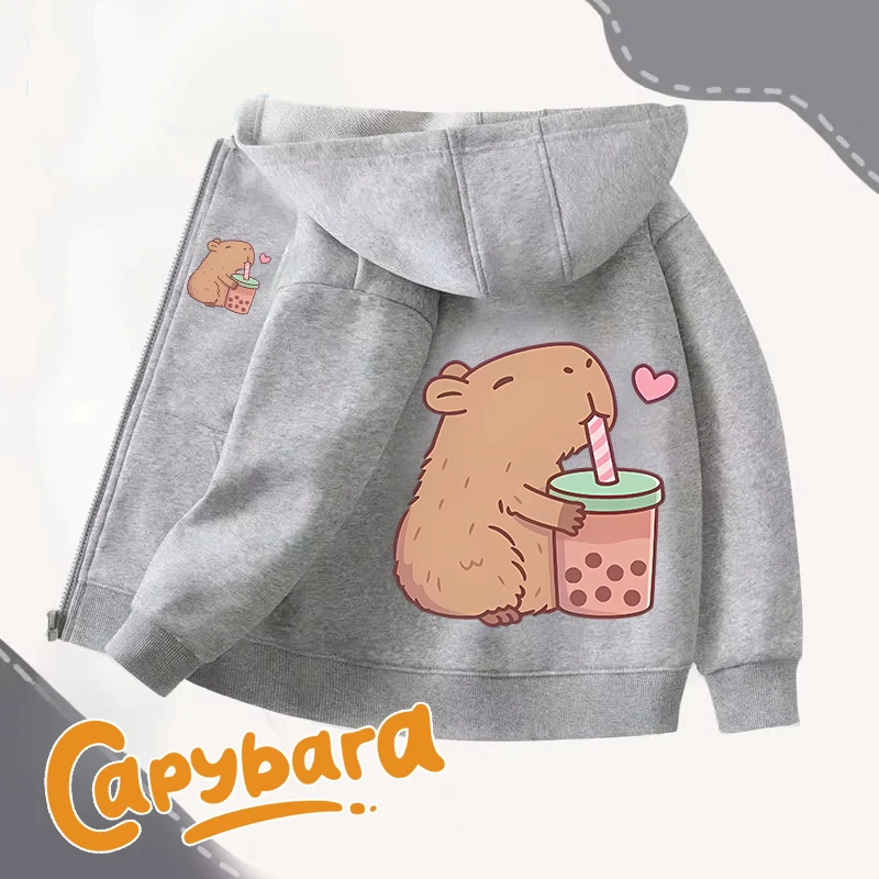 Capybara Zipper Hoodies Coats  - Winter Clothing Girls recensie en prijs