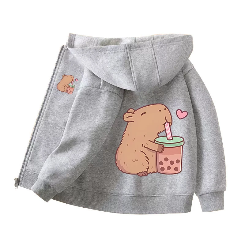 Capybara Zipper Hoodies Coats  - Winter Clothing Girls recensie en prijs