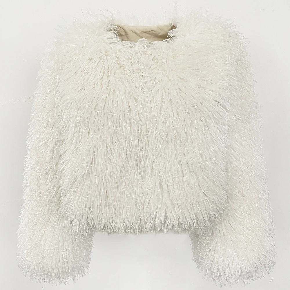 Faux Fur Coat Solid Color Wome - Winter Clothing Manufacturers recensie en prijs