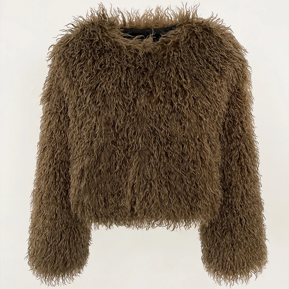 Faux Fur Coat Solid Color Wome - Winter Clothing Manufacturers recensie en prijs