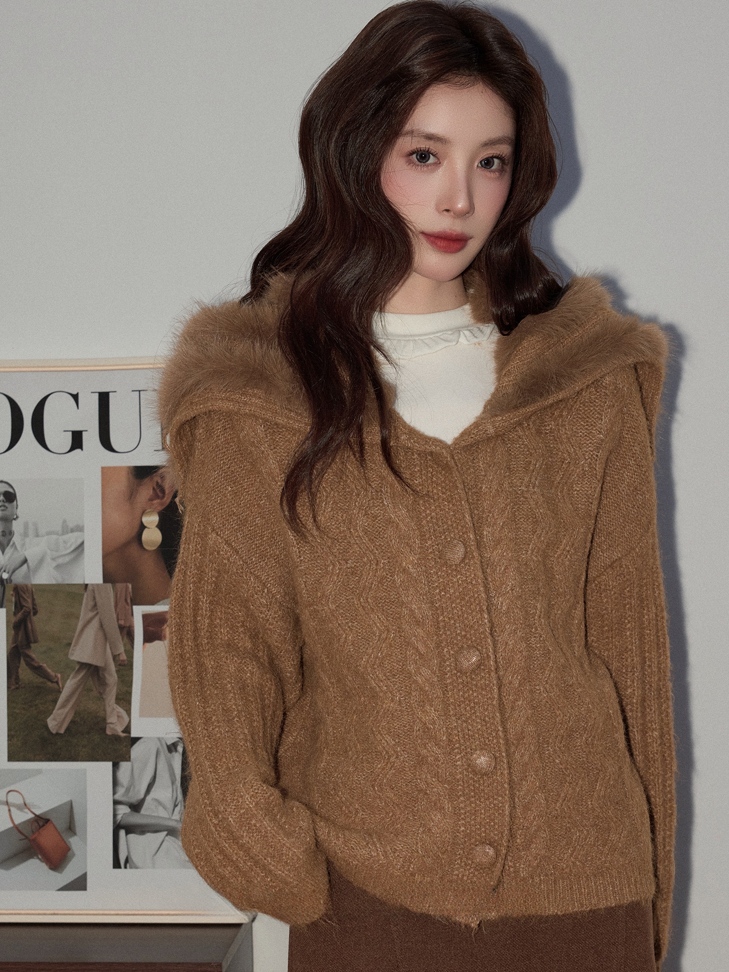 Warm Brown Sweater Coat Women' - Winter Clothing Brands recensie en prijs