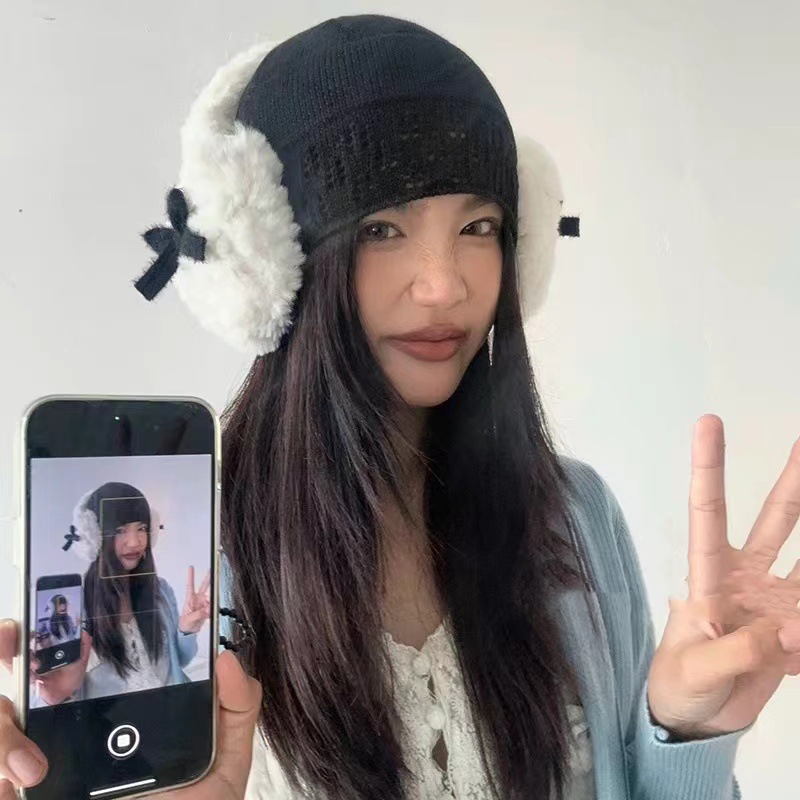 Trendy Bow-knot Ear Muffs Wint - Winter Clothing Earmuffs recensie en prijs